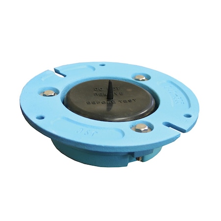 Jones Stephens 3in. x 3in. Code Blue No Caulk Closet Flange with Test Cap C40503
